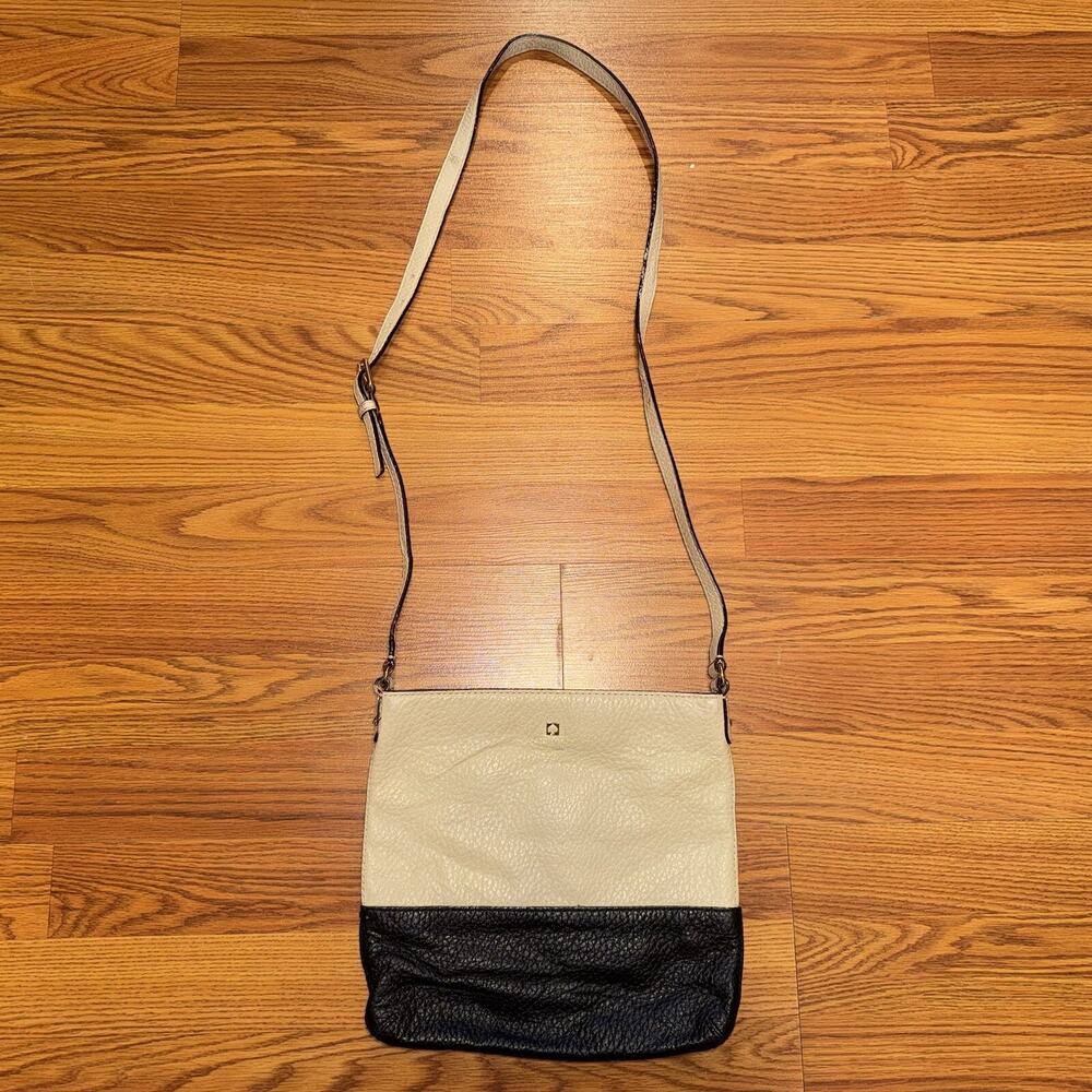 Kate Spade New York Southport Avenue Cora Crossbody‎ Bag Buttermilk Cream Black